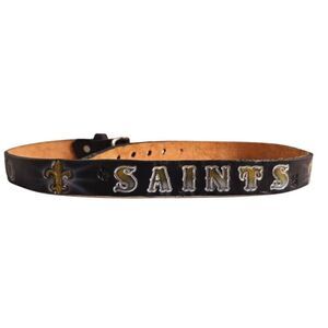 New Orleans Saints Boy Leather belt 36"